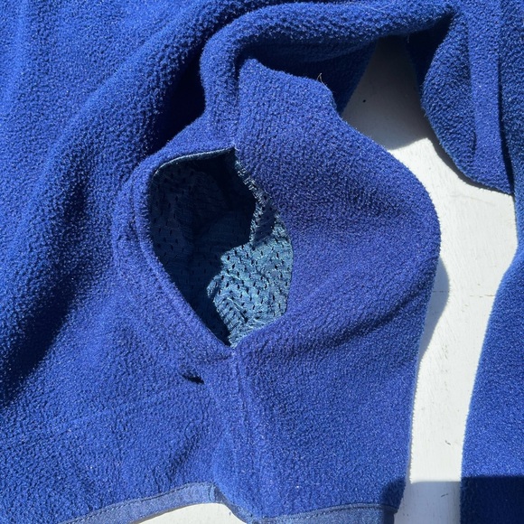 Men's Layers Sweater Blue Pullover NO SIZE Baselayer Camp Hike Outdoor PolarTec - Picture 9 of 13